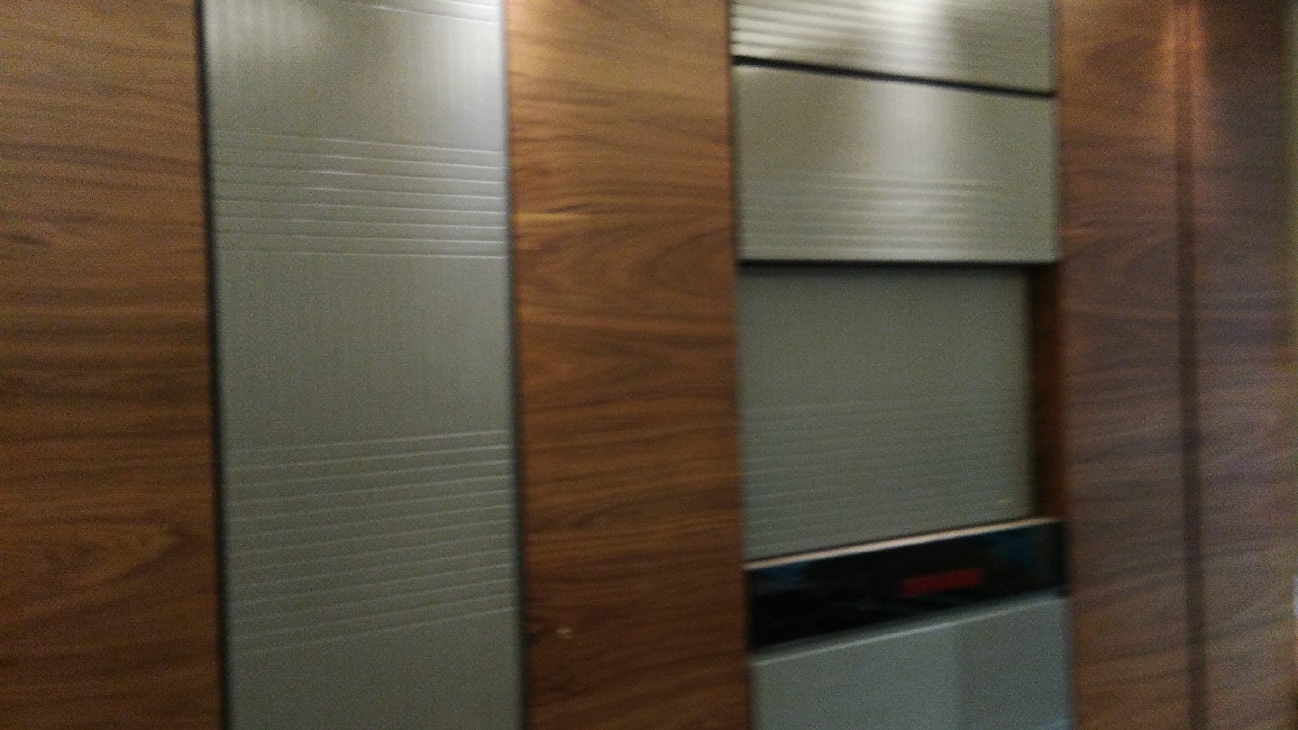 Contemporary Walnut & Sandblasted Glass Sliding Wardrobe