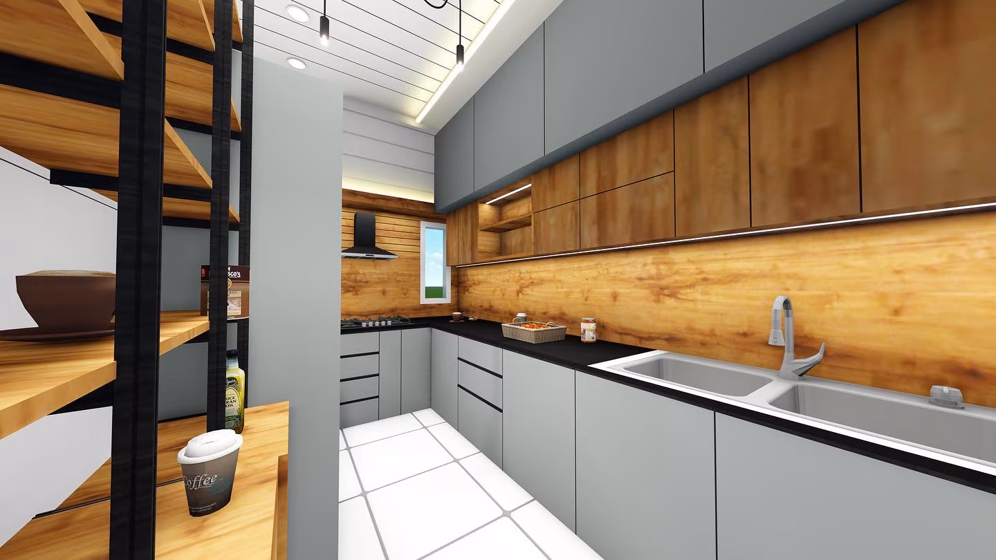 Designer Wooden Bed & Wardrobe